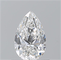 Natural Diamond 0.70 Carats, Pear with  Cut, F Color, IF Clarity and Certified by GIA