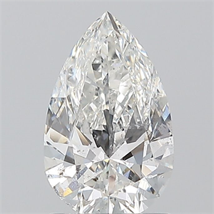 Picture of Natural Diamond 1.01 Carats, Pear with  Cut, G Color, SI2 Clarity and Certified by GIA