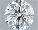 Natural Diamond 0.64 Carats, Round with Very Good Cut, I Color, VVS1 Clarity and Certified by IGI