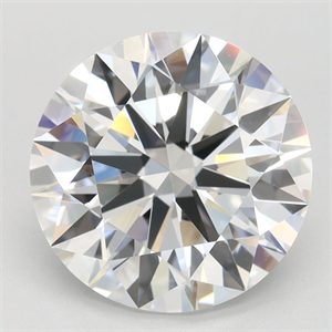 Picture of Lab Grown Diamond 3.55 Carats, Round with Ideal Cut, D Color, IF Clarity and Certified by IGI