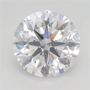 Picture of Lab Grown Diamond 6.02 Carats, Round with Ideal Cut, D Color, VVS1 Clarity and Certified by IGI