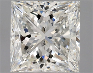 Picture of Natural Diamond 1.03 Carats, Princess with  Cut, H Color, SI1 Clarity and Certified by GIA