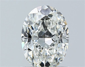 Picture of Natural Diamond 1.01 Carats, Oval with  Cut, H Color, VS1 Clarity and Certified by GIA