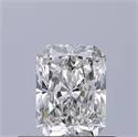 Natural Diamond 0.50 Carats, Radiant with  Cut, E Color, VVS1 Clarity and Certified by GIA