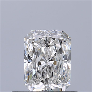 Picture of Natural Diamond 0.50 Carats, Radiant with  Cut, E Color, VVS1 Clarity and Certified by GIA