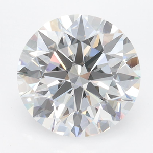 Picture of Lab Grown Diamond 3.07 Carats, Round with Ideal Cut, D Color, VVS2 Clarity and Certified by IGI