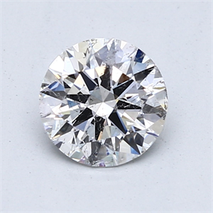 Picture of Natural Diamond 1.04 Carats, Round with Excellent Cut, E Color, I1 Clarity and Certified by GIA