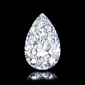 Picture of Natural Diamond 5.33 Carats, Pear with  Cut, D Color, VS2 Clarity and Certified by GIA