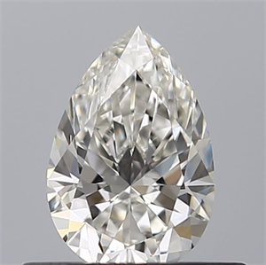 Picture of Natural Diamond 0.40 Carats, Pear with  Cut, G Color, VVS2 Clarity and Certified by IGI