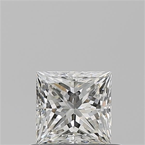 Picture of Natural Diamond 0.61 Carats, Princess with  Cut, H Color, SI1 Clarity and Certified by GIA
