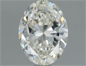 Natural Diamond 1.00 Carats, Oval with  Cut, H Color, VS2 Clarity and Certified by IGI