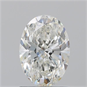 Natural Diamond 1.31 Carats, Oval with  Cut, H Color, VVS2 Clarity and Certified by GIA