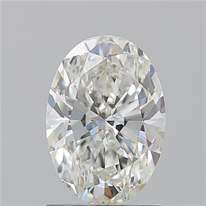 Picture of Natural Diamond 1.31 Carats, Oval with  Cut, H Color, VVS2 Clarity and Certified by GIA