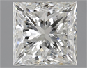 Natural Diamond 1.90 Carats, Princess with  Cut, I Color, VS1 Clarity and Certified by GIA