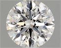 Natural Diamond 0.43 Carats, Round with Excellent Cut, H Color, SI1 Clarity and Certified by GIA