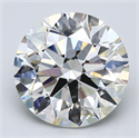 Natural Diamond 5.50 Carats, Round with Excellent Cut, I Color, SI1 Clarity and Certified by GIA