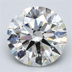 Picture of Natural Diamond 5.50 Carats, Round with Excellent Cut, I Color, SI1 Clarity and Certified by GIA