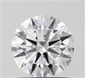 Lab Grown Diamond 1.01 Carats, Round with Ideal Cut, D Color, VVS2 Clarity and Certified by IGI