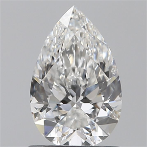Picture of Natural Diamond 0.90 Carats, Pear with  Cut, F Color, SI2 Clarity and Certified by GIA