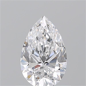 Picture of Natural Diamond 0.70 Carats, Pear with  Cut, D Color, SI1 Clarity and Certified by GIA
