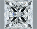 Natural Diamond 1.01 Carats, Princess with  Cut, I Color, SI1 Clarity and Certified by GIA
