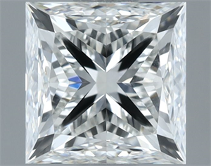 Picture of Natural Diamond 1.01 Carats, Princess with  Cut, I Color, SI1 Clarity and Certified by GIA