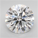 Lab Grown Diamond 3.06 Carats, Round with Ideal Cut, E Color, VVS2 Clarity and Certified by IGI