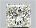 Natural Diamond 1.50 Carats, Princess with  Cut, J Color, VVS2 Clarity and Certified by IGI