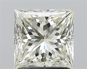Picture of Natural Diamond 1.50 Carats, Princess with  Cut, J Color, VVS2 Clarity and Certified by IGI