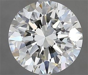 Picture of Natural Diamond 2.01 Carats, Round with Excellent Cut, H Color, IF Clarity and Certified by IGI