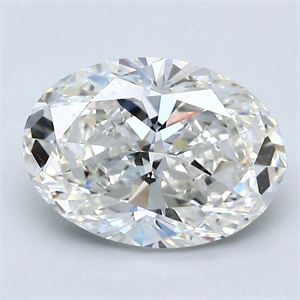 Picture of Natural Diamond 2.51 Carats, Oval with  Cut, H Color, VVS1 Clarity and Certified by GIA