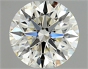 Natural Diamond 0.61 Carats, Round with Excellent Cut, L Color, VVS1 Clarity and Certified by GIA