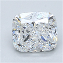 Natural Diamond 1.82 Carats, Cushion with  Cut, D Color, VVS1 Clarity and Certified by GIA