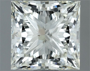 Picture of Natural Diamond 1.02 Carats, Princess with  Cut, I Color, VVS2 Clarity and Certified by IGI