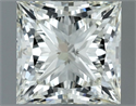 Natural Diamond 1.02 Carats, Princess with  Cut, I Color, VVS2 Clarity and Certified by IGI