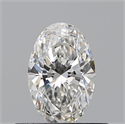 Diamante Natural 0.42 quilates, Ovalado , Color F, claridad VVS1 y certificado GIA
