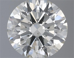 Picture of Natural Diamond 0.40 Carats, Round with Excellent Cut, J Color, SI1 Clarity and Certified by IGI