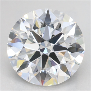 Picture of Lab Grown Diamond 3.06 Carats, Round with Excellent Cut, D Color, VVS1 Clarity and Certified by GIA