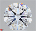 Lab Grown Diamond 2.54 Carats, Round with Ideal Cut, D Color, IF Clarity and Certified by IGI