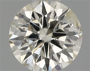 Picture of Natural Diamond 0.41 Carats, Round with Excellent Cut, K Color, I1 Clarity and Certified by IGI