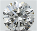 Natural Diamond 0.80 Carats, Round with Excellent Cut, H Color, SI2 Clarity and Certified by IGI