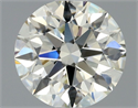 Natural Diamond 0.70 Carats, Round with Excellent Cut, K Color, SI1 Clarity and Certified by GIA