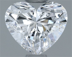 Picture of Natural Diamond 0.50 Carats, Heart with  Cut, D Color, SI1 Clarity and Certified by GIA