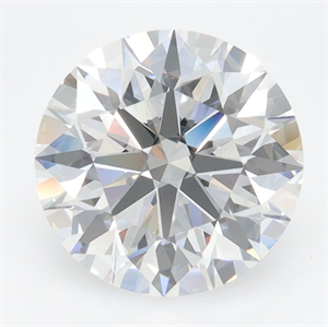 Picture of Lab Grown Diamond 3.25 Carats, Round with Ideal Cut, D Color, IF Clarity and Certified by IGI