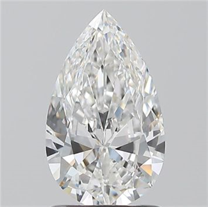 Foto Diamante Natural 1.20 quilates, De pera , Color F, claridad VS1 y certificado GIA de