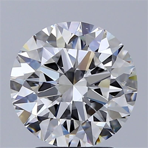 Picture of Natural Diamond 2.60 Carats, Round with Excellent Cut, E Color, VS2 Clarity and Certified by GIA