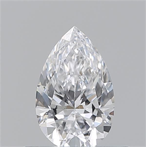 Picture of Natural Diamond 0.50 Carats, Pear with  Cut, D Color, VS2 Clarity and Certified by GIA
