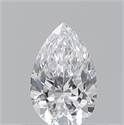 Diamante Natural 0.50 quilates, De pera , Color D, claridad VS2 y certificado GIA
