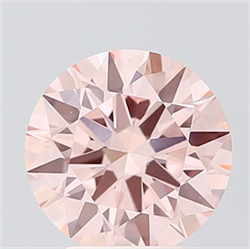 Picture of Lab Grown Diamond 3.00 Carats, Round with Ideal Cut, Fancy Intense Pink Color, VS1 Clarity and Certified by IGI