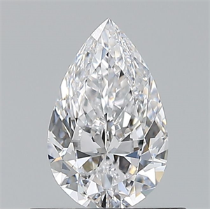 Picture of Natural Diamond 0.50 Carats, Pear with  Cut, D Color, VVS2 Clarity and Certified by GIA
